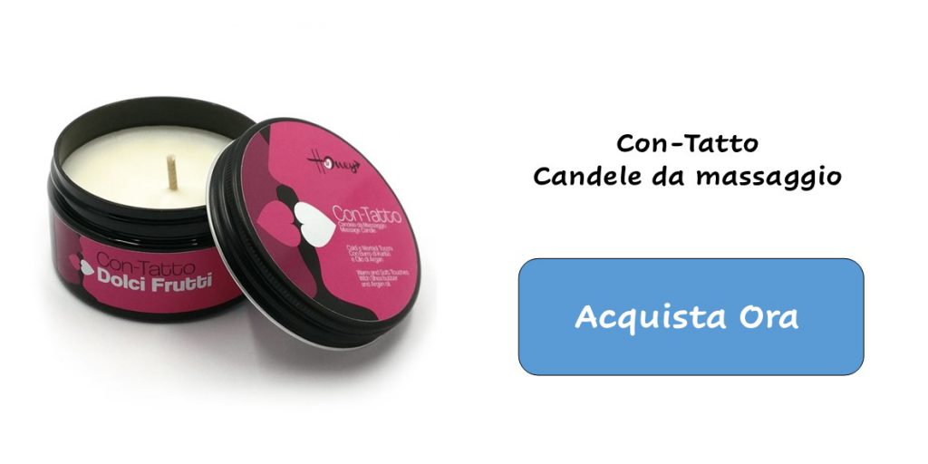 Candela da massaggio, biologica e naturale. Shop Rossolimone