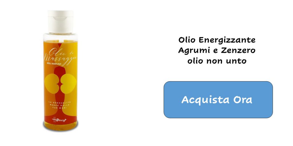 Olio non unto, energizzante, agrumi e zenzero. Shop Rossolimone