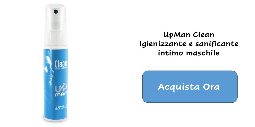 Acqua igienizzante UpMan Clean
sanificante intimo per uomo