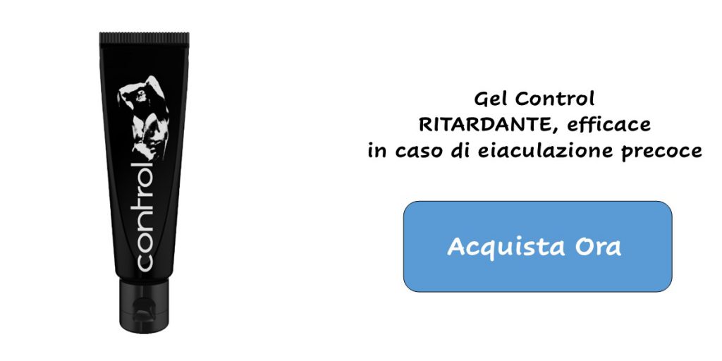 Gel Control, ritardante in caso di eiaculazione precoce. Shop di RossoLimone