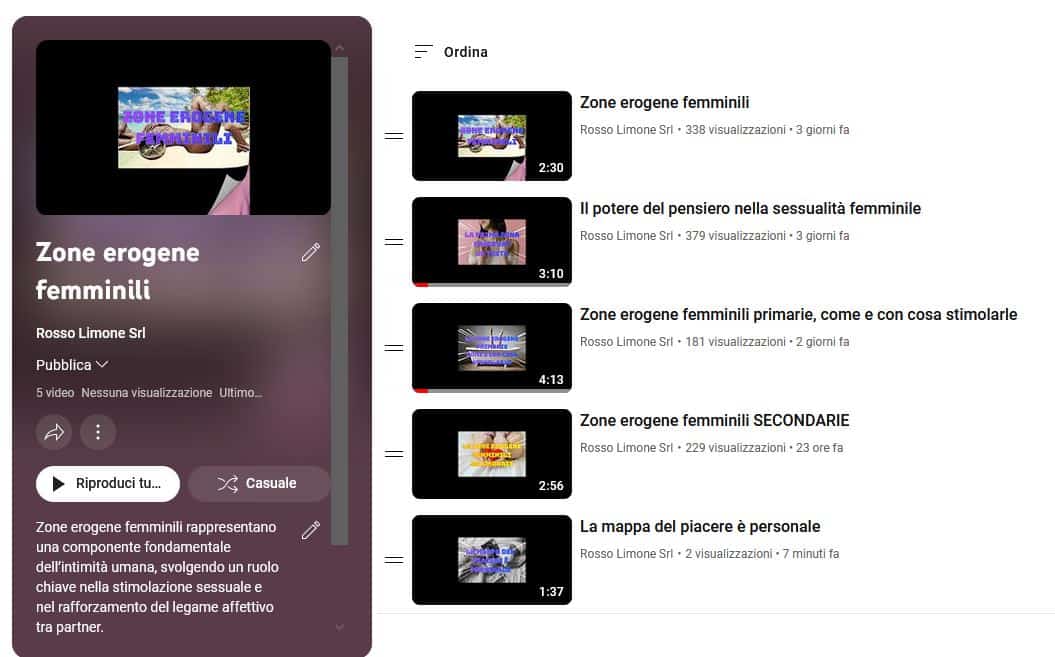 zone erogene femminili video youtube rossolimone