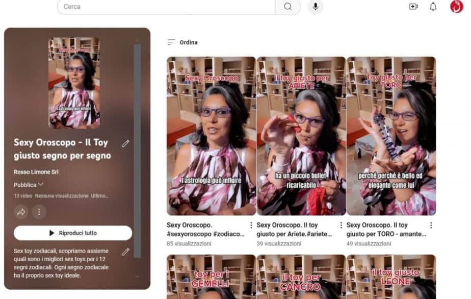 sexy oroscopo playlist youtube video rossolimone 