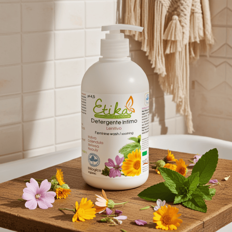 Detergente intimo lenitivo - Biologico - RossoLimone - Flacone da 500ml