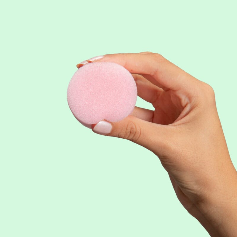 Kit tamponi e lubrificante - spugne mestruali - Gea Love - RossoLimone - dimensione