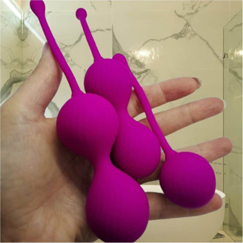 Kegel set- kit 3 palline della geisha - RossoLimone