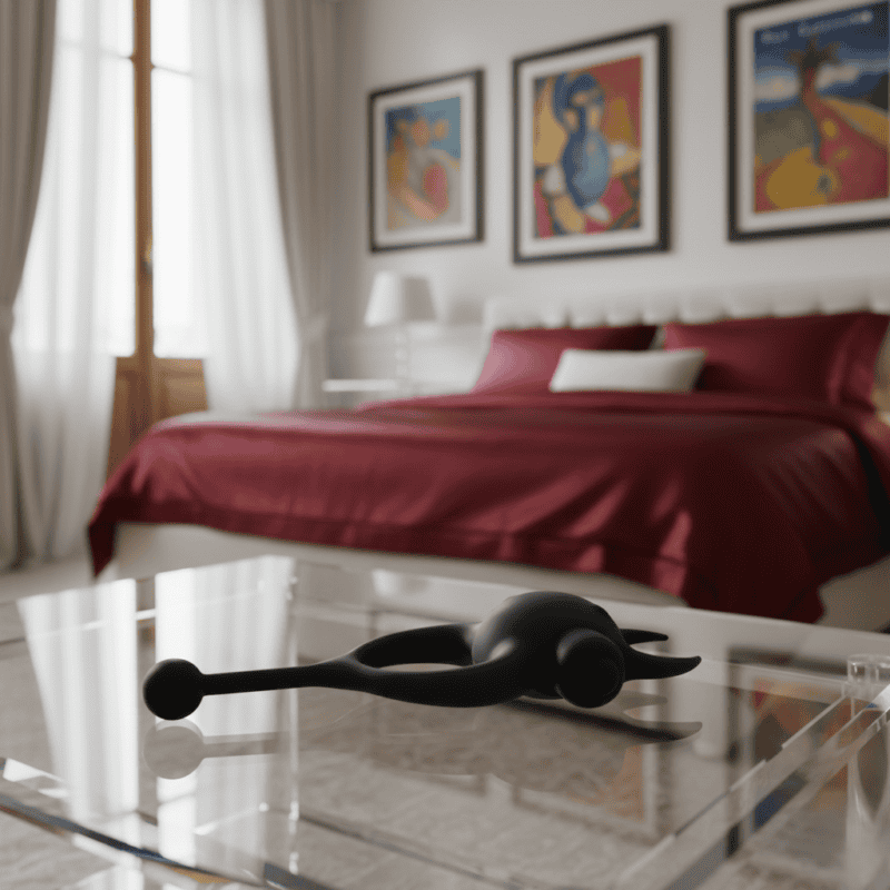 Anello per il pene vibrante con stimolatore Clitoride RossoLimone