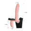 strap on duo due dildo vibranti vaginale anale pegging 1
