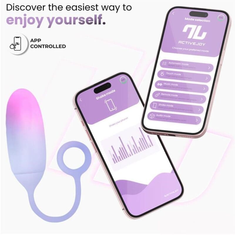 Ovetto con App vibrante Viola ricaricabile- telefoni