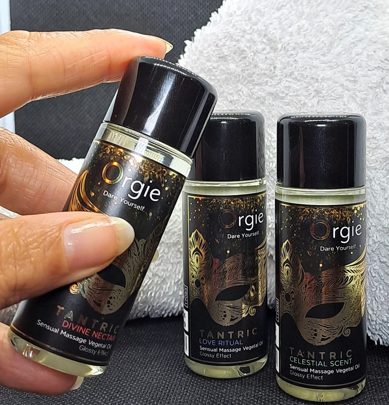 Olio per massaggio Tantrico - Kit 3 pezzi