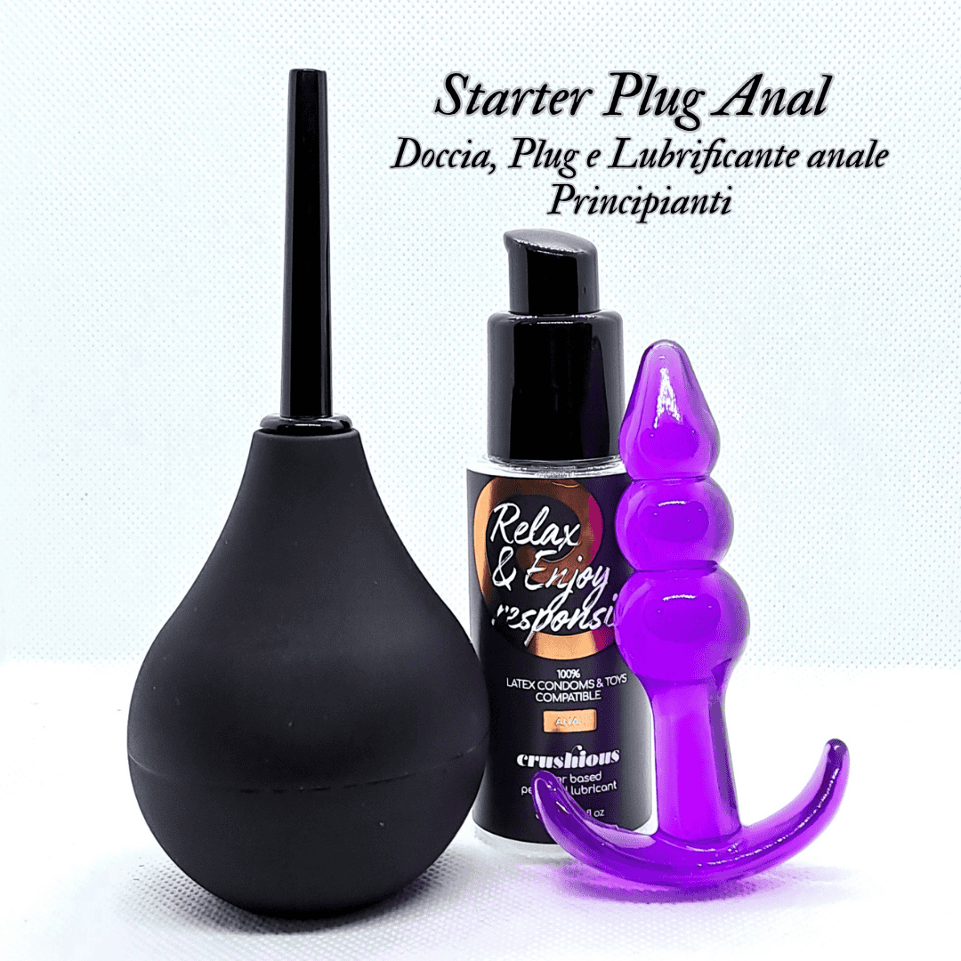 Starter Plug Anal - Doccia, Plug e Lubrificante anale - Principianti - copertina