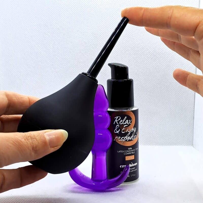 Starter Plug Anal - Doccia, Plug e Lubrificante anale - Principianti - dimensioni lavanda