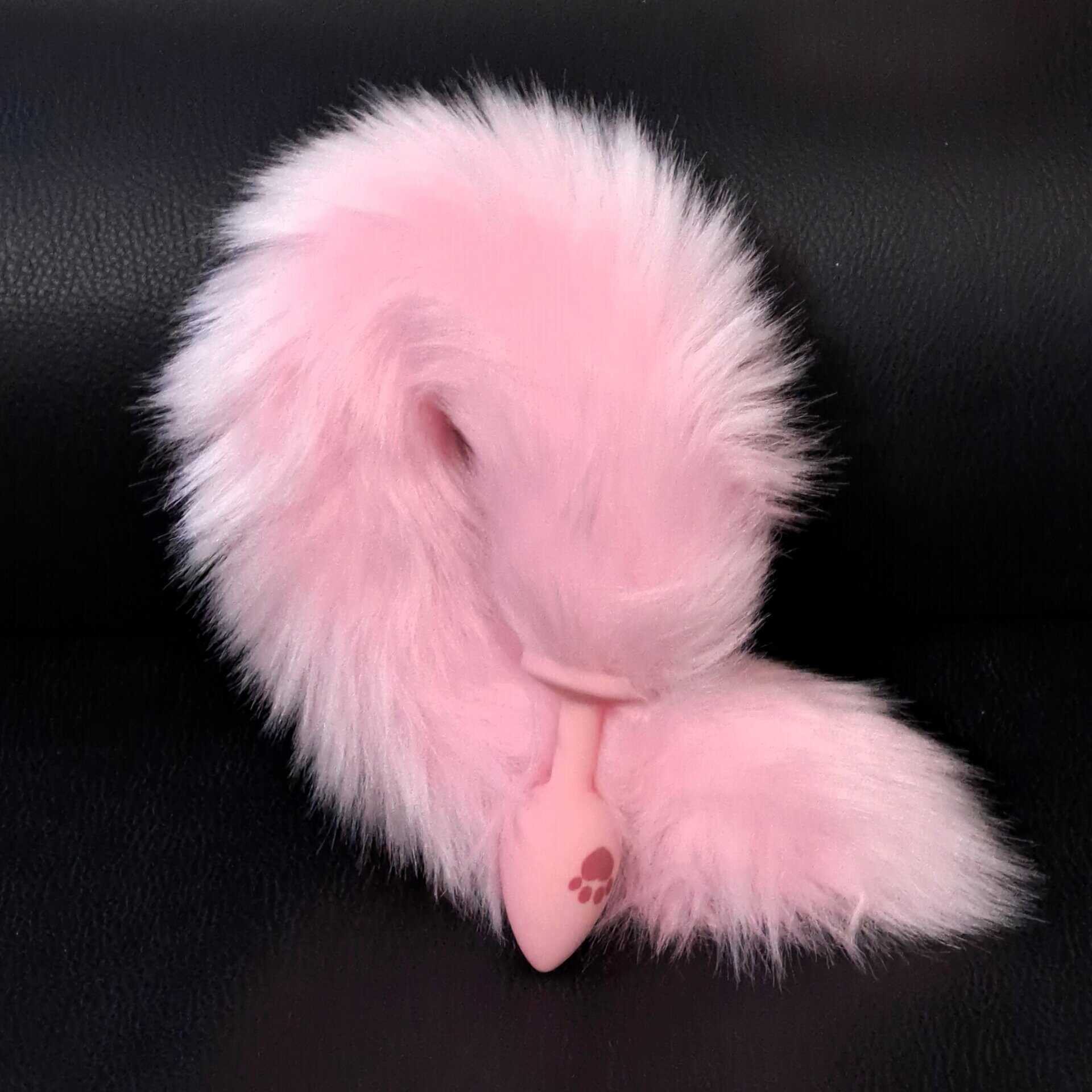 FoxTail - Plug con coda rosa in pelliccia - rossolimone- copertina